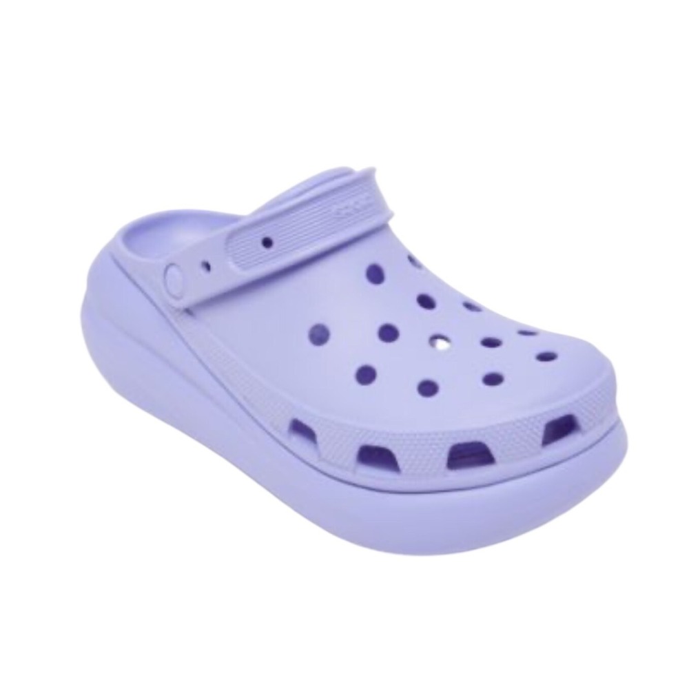 Crocs Classic Crush Platform Clog Shoe Moon Jelly Purple Chunky Pastel Comfort 8